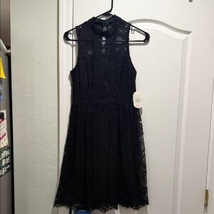 Altar'd State Black Lace Formal Dress